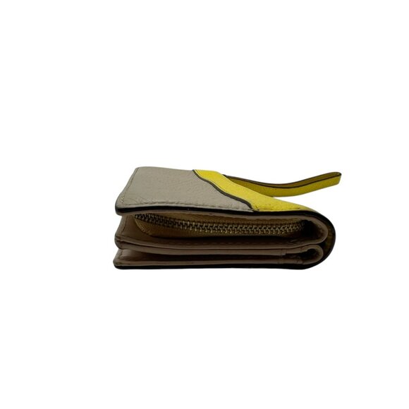Kate Spade Leather Tan & Yellow Spencer Bifold Wallet - Picture 7 of 12